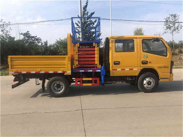 (國六)東風10米剪叉式升降平臺高空作業(yè)車